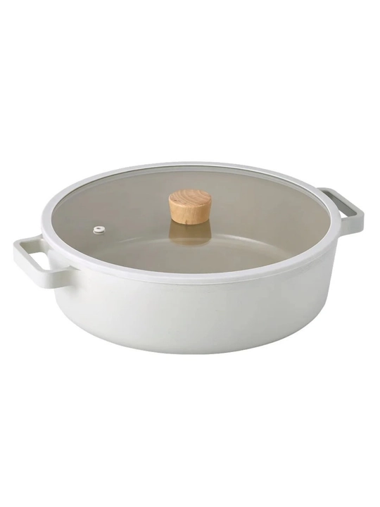 NEOFLAM FIKA Quyma alyuminiy qozonlar 3.5L va 5 L, shisha qopqoqli