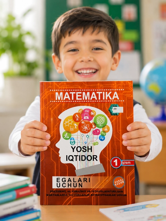 Yosh iqtidor egalari uchun — IDC Matematika 1–2-qism, 3-sinf va Testlar to‘plami - 