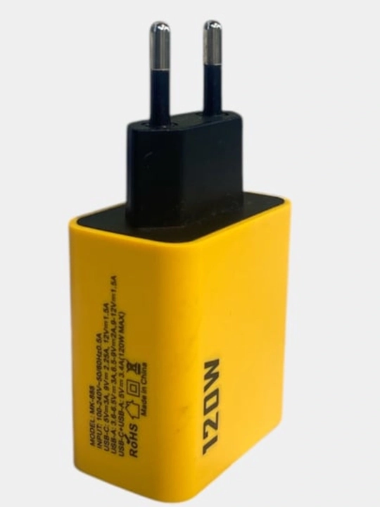 120W быстрое зарядное устройство с 4 портами, PD, QC3.0 и технологией GaN
