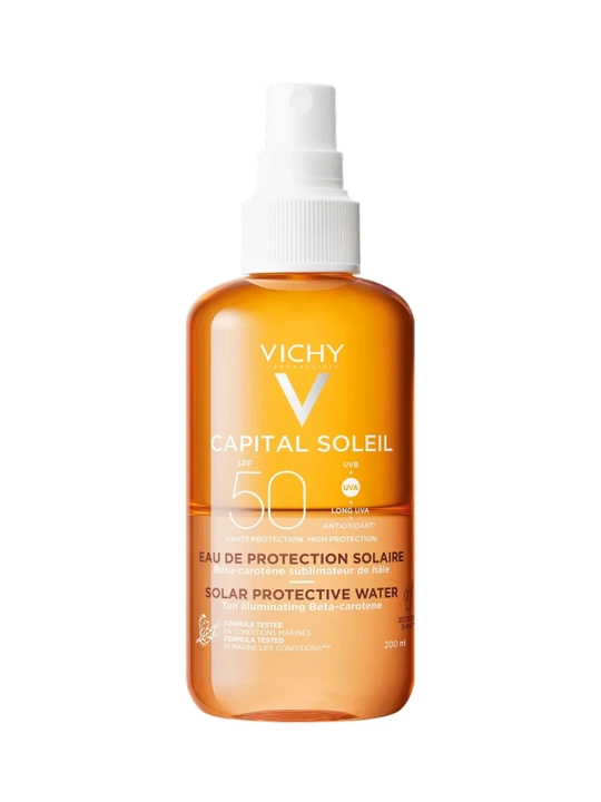 VICHY Capital Ideal Soleil Двухфазный солнцезащитный спрей для загара SPF50 200 мл