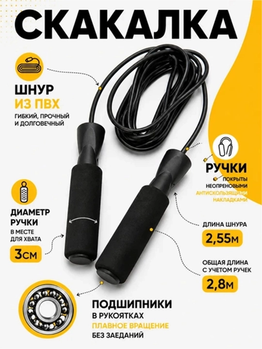 Фитнес-набор: ролик для пресса, упоры для отжиманий, 2 эспандера, скакалка