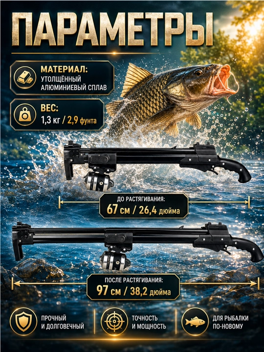 O‘q va g‘altakli baliq ovlash rogatkasi, boufishing