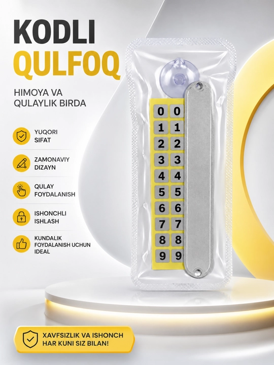 Mehmonxona, ofis, xonadon va uy uchun 0-9 raqamli eshik belgisi - 