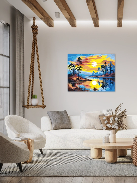 Raqamlar bo yicha rasm ARTERY 40x50 sm, tabiat va manzara, raqamli rasm