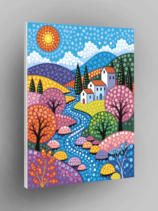 Raqamlar bo yicha rasm ARTERY 40x50 sm, tabiat va manzara, raqamli rasm