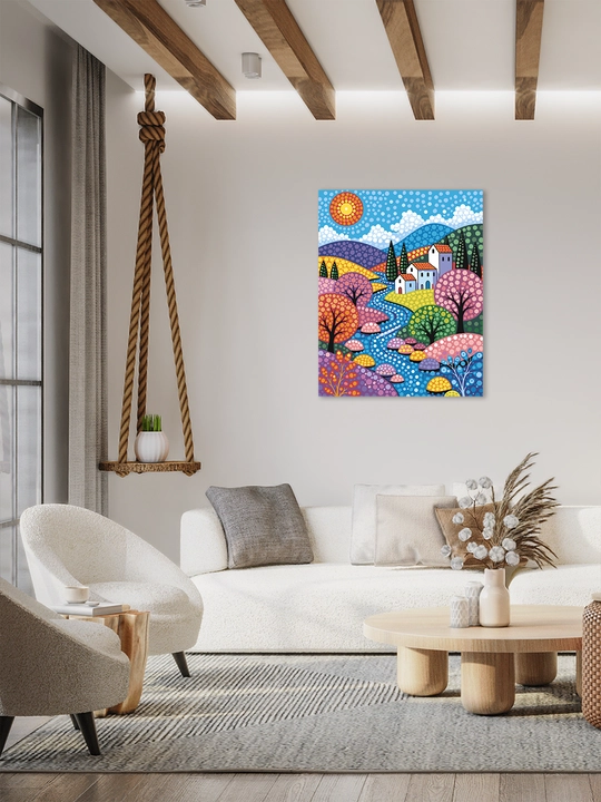 Raqamlar bo yicha rasm ARTERY 40x50 sm, tabiat va manzara, raqamli rasm