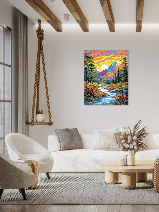 Raqamlar bo yicha rasm ARTERY 40x50 sm, tabiat va manzara, raqamli rasm