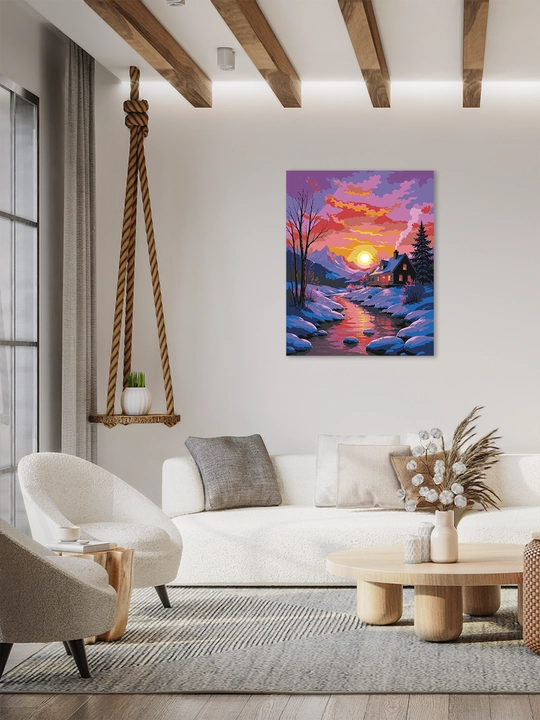 Raqamlar bo yicha rasm ARTERY 40x50 sm, tabiat va manzara, raqamli rasm