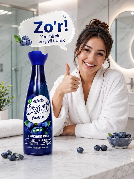 Гель для душа ÖZGÜ Blueberry Delight, 600 мл