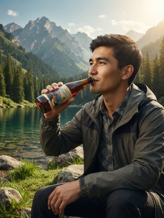 “Zapovednaya Tayga” kuchli gazlangan alkogolsiz ichimlik, 450 ml