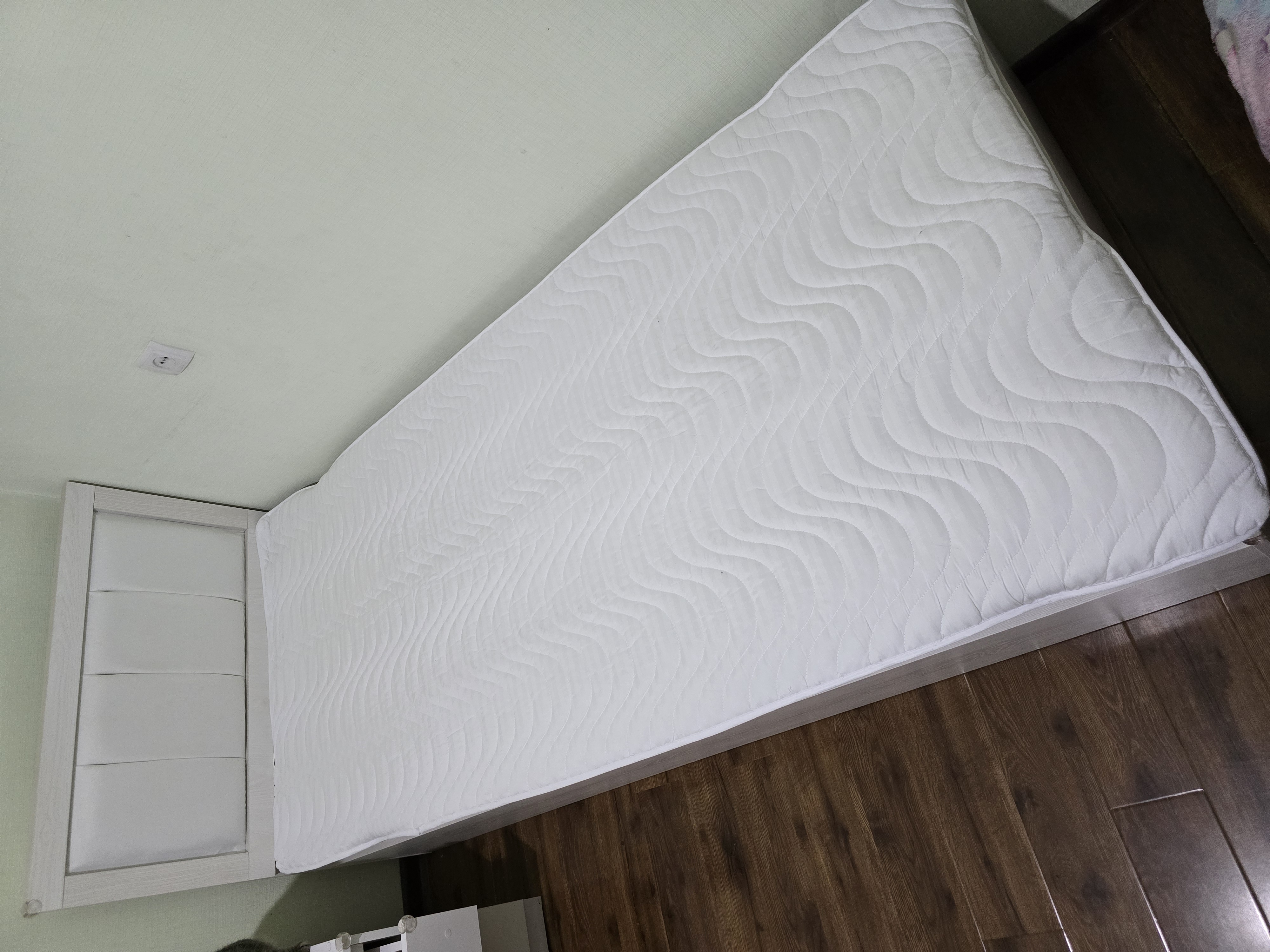 Matras uchun himoya yopgich, Topper, qavilgan, rezinali, 90x200, 160x200, 180x200