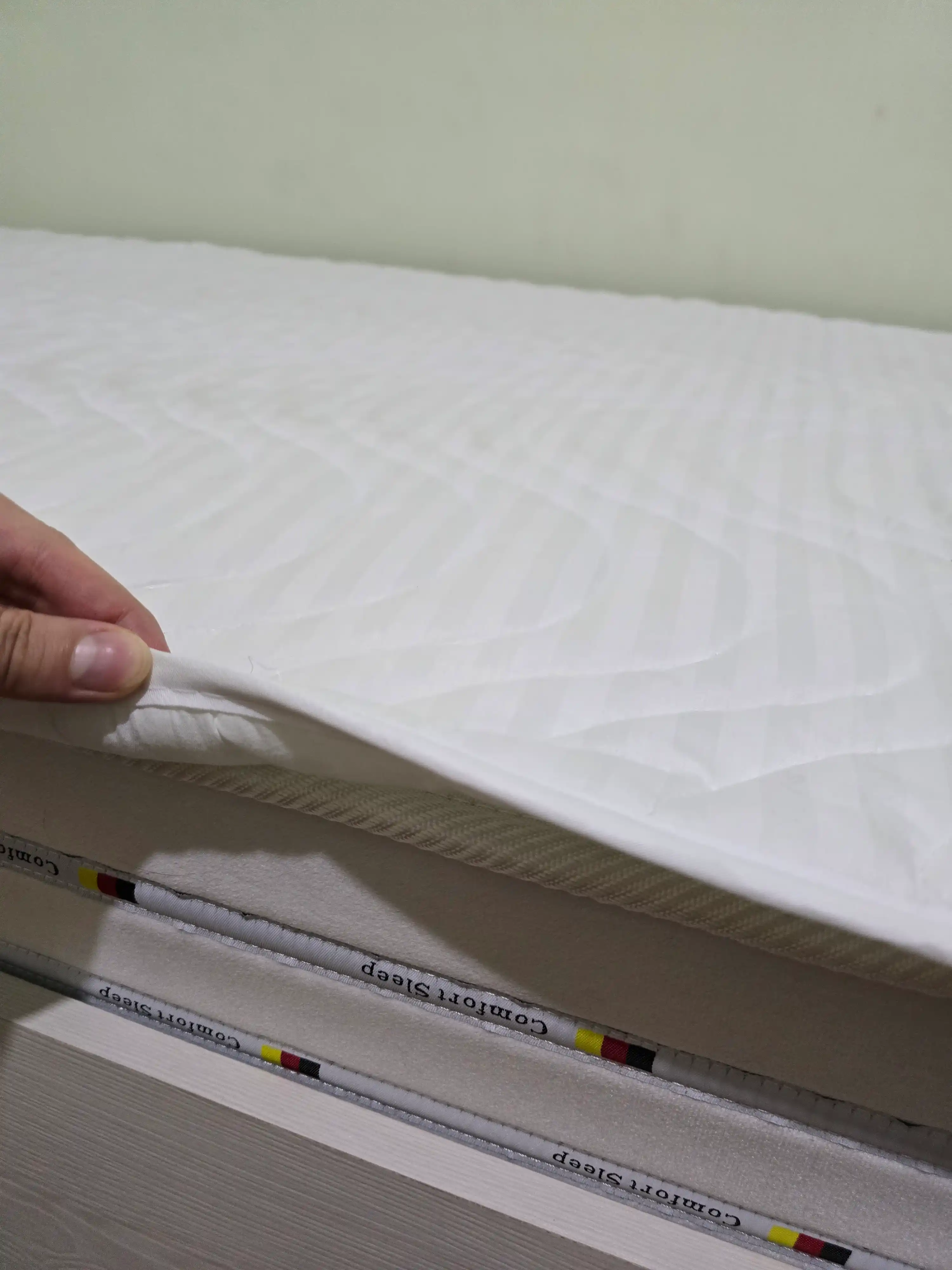 Matras uchun himoya yopgich, Topper, qavilgan, rezinali, 90x200, 160x200, 180x200