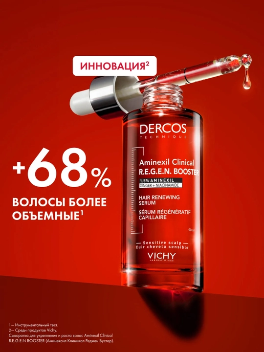 VICHY Dercos Aminexil Сыворотка для укрепления и роста волос 90 мл
