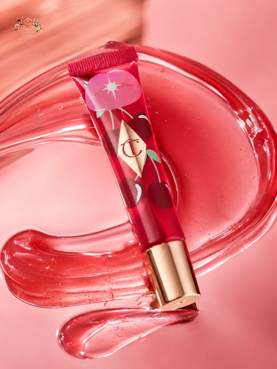 Gilos rang va nam yaltiroq effekt,Charlotte Tilbury Unreal Lips Cherry Glaze, 14 ml