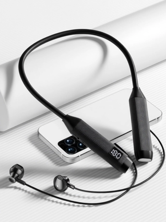 Наушники беспроводные, Bluetooth гарнитура, спортивные наушники на шею для спорта для бега - 