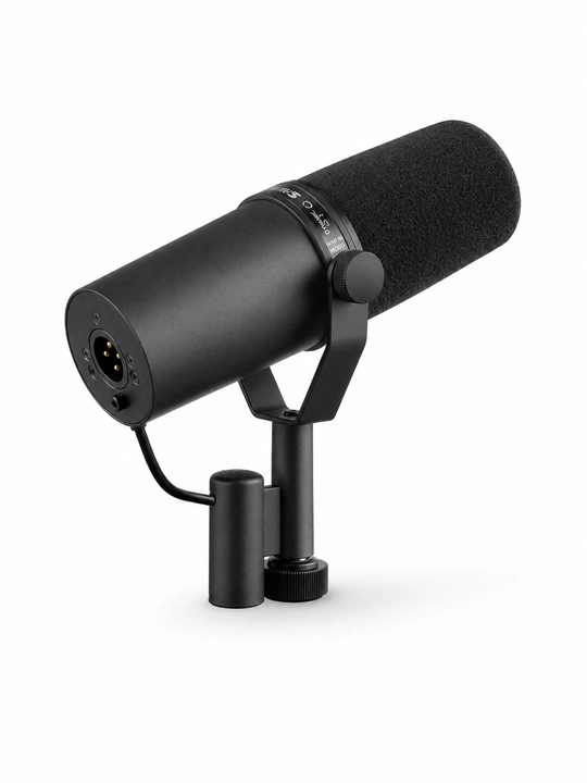 Микрофон Shure SM7B динамический кардиоидный XLR для студии и подкастов