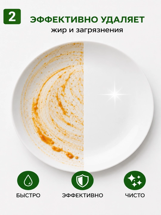 Гель для мытья посуды Bossfer, 2 л, с ароматом лимона и лайма