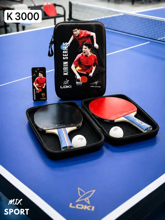 Stol tennisi to'plami LOKI, 2 ta raketka, 2 ta to'p va qutisi bilan, raketka - 