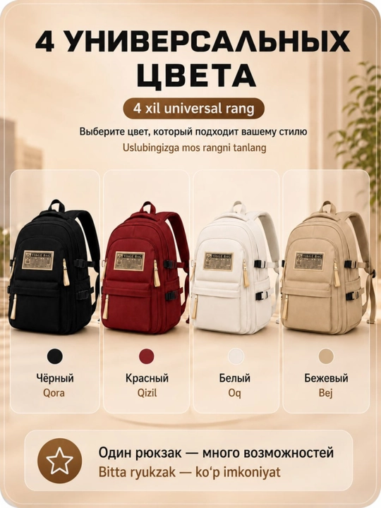 Рюкзак унисекс для ноутбука 16 дюймов, 25л, школа, университет, работы, города и поездок