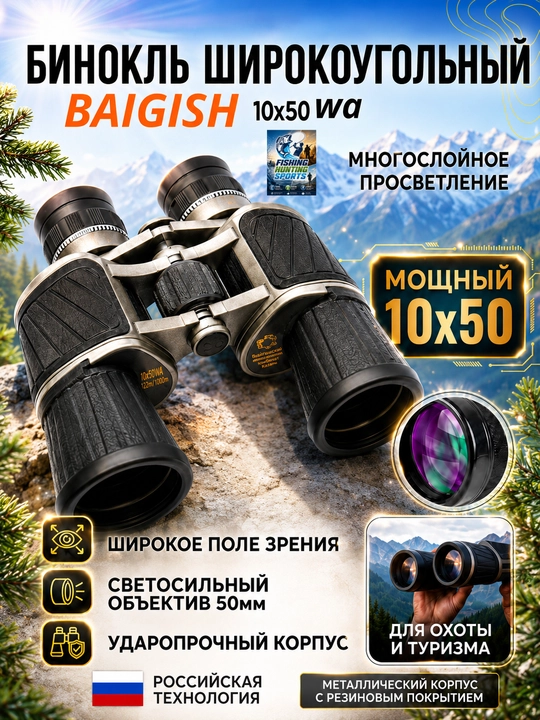 Бинокль для охоты и наблюдения - 