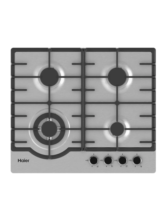Газовая варочная панель Haier HHX-M64RFX, 4 конфорки, газ-контроль, электроподжиг