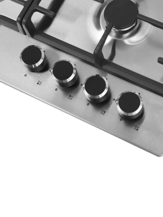Газовая варочная панель Haier HHX-M64RFX, 4 конфорки, газ-контроль, электроподжиг