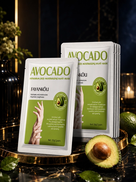 Avokado va vazelinli qo‘l uchun namlovchi FAYANKOU maskasi, 35 gr/juft