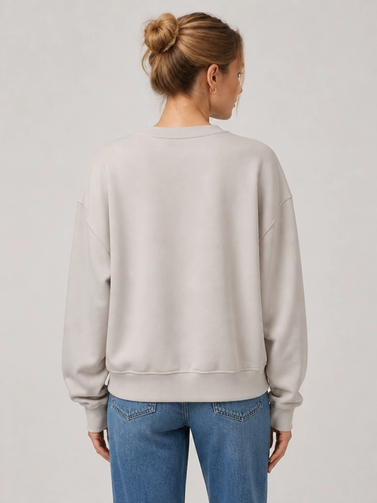 Свитшот Classic Oversize мягкий хлопковый с начёсом, подходит на 44-48 размер