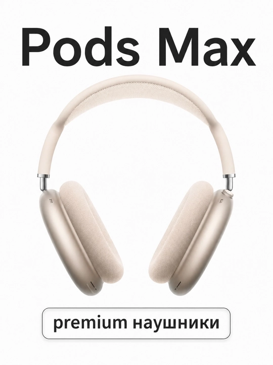 Беспроводные наушники Pods Max с микрофоном и активным шумоподавлением - 