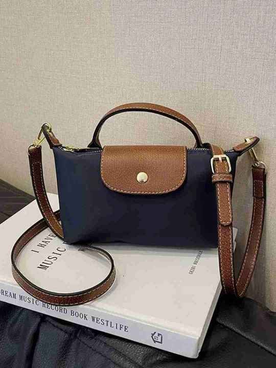 Ayollar kross-bodi sumkasi, kichik, longchamp uslubida, kosmetik sumka