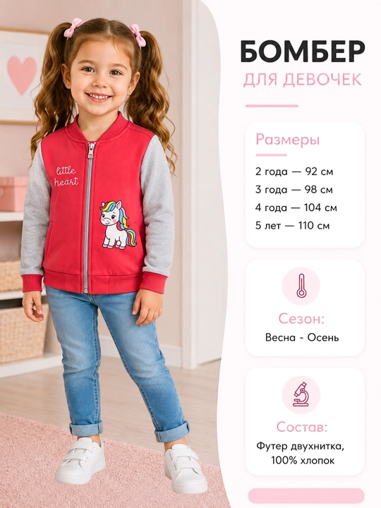 Qizlar uchun bomber - 