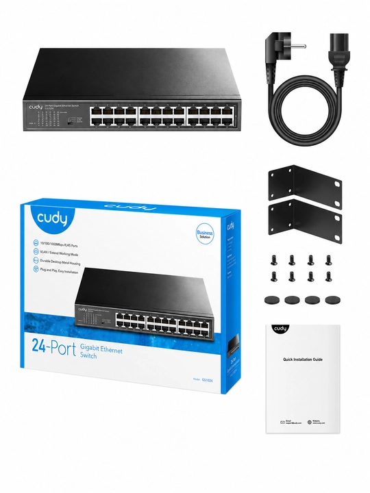 Cudy GS105 / GS108 / GS1016 / GS1024 – Гигабитный свитч, коммутатор металл корпус