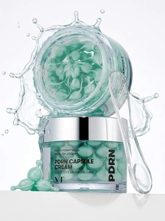 Омолаживающий капсульный крем для лица VT PDRN Capsule Cream 100, 50 мл - 