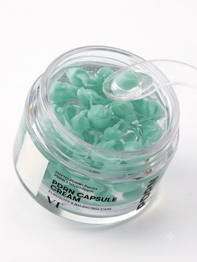 VT PDRN Capsule Cream 100 — Yoshartiruvchi va namlantiruvchi kapsulali yuz kremi, 50 ml