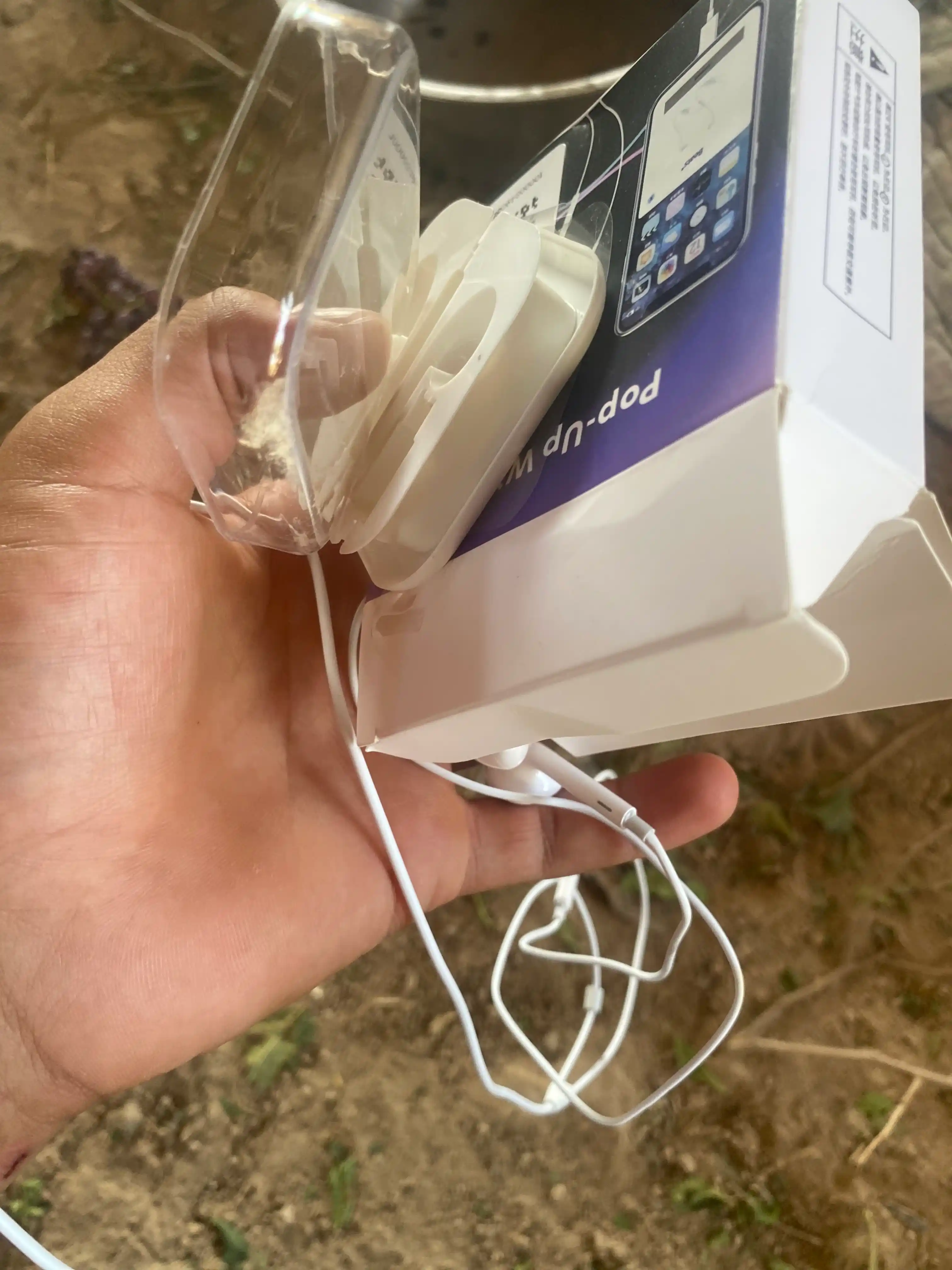 IPhone uchun simli quloqchinlar, (Pop-UP) mikrofon bilan, Lightning, Type-C kabeli