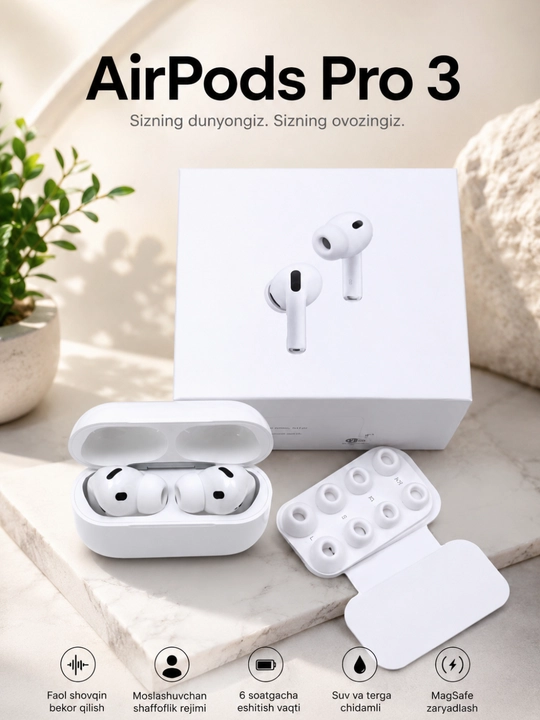 Pods 3 Premium Simsiz Bluetooth Quloqchin
