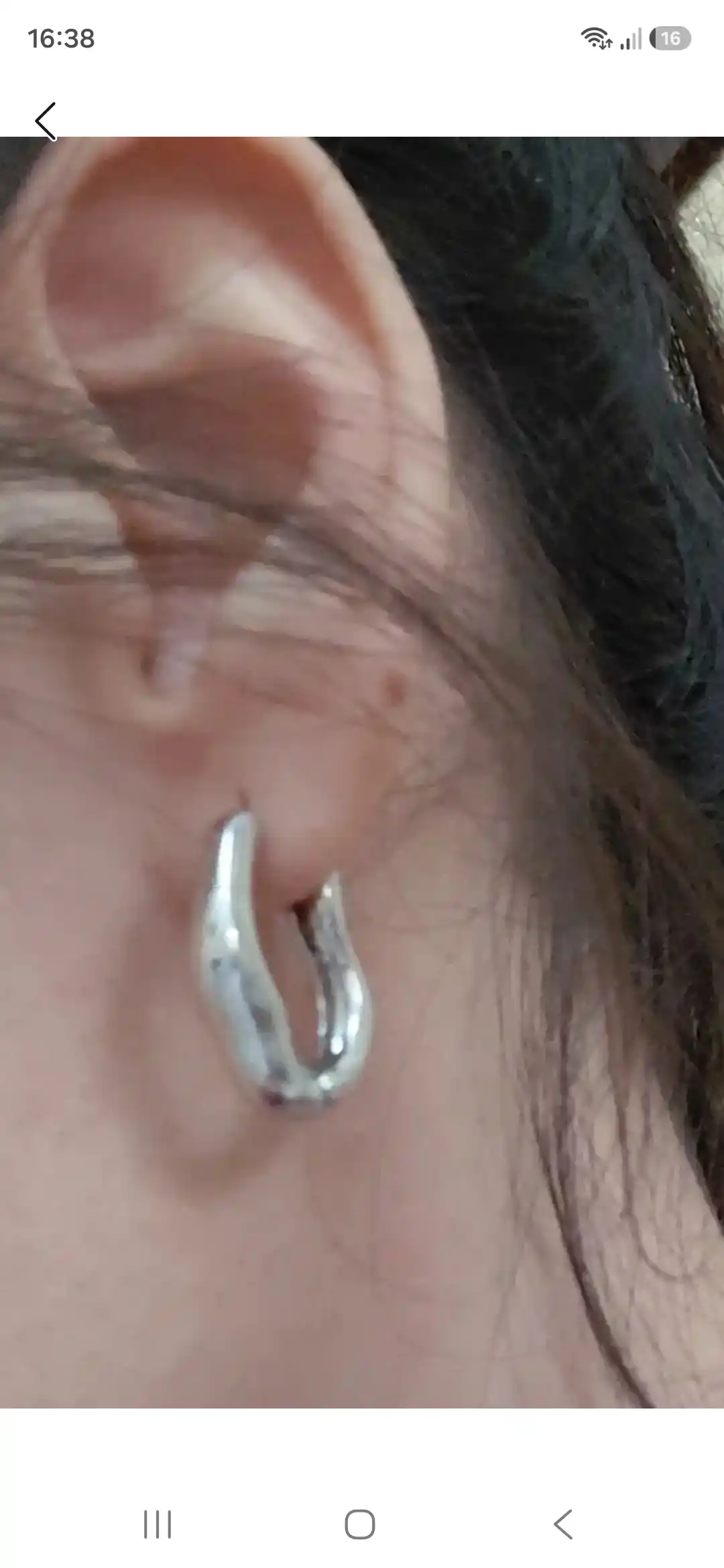 Серьги кольца, круглые, конго серебрянного, золотого, красных цветов