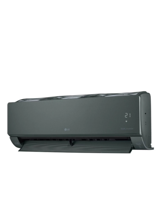35 m2   LG AG12BK Dual Inverter konditsioneri, Nature Beige rangli, shovqin darajasi past