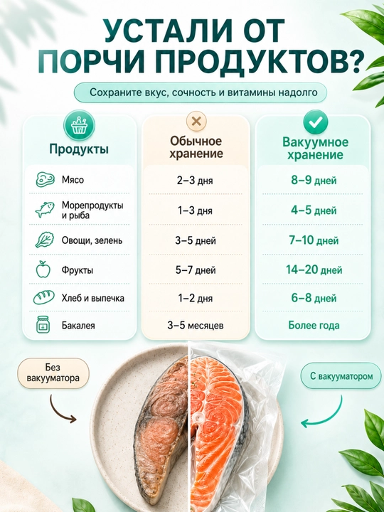 Вакууматор для продуктов с дисплеем, запайщик пакетов, компактный, вакуумный упаковщик