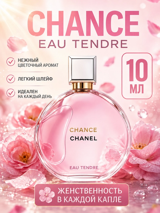 Chanel Chance Eau Tendre ayollar atiri, probnik atirlar - 