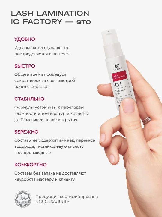 Набор для ламинирования ресниц Lash Lamination IC FACTORY