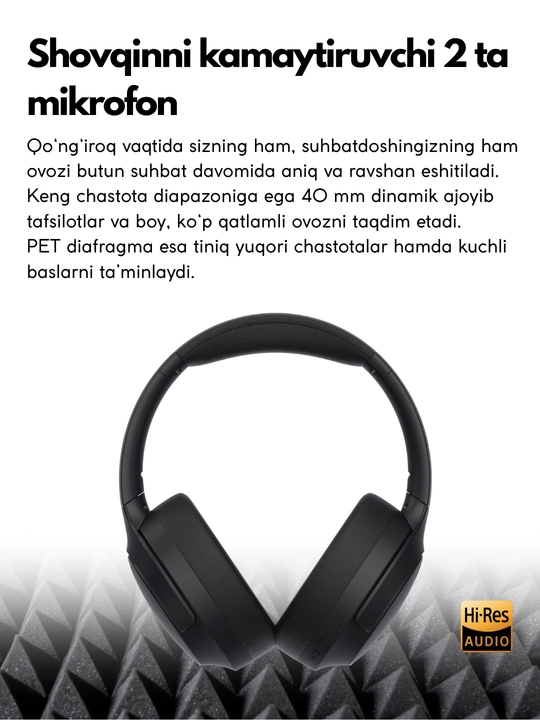 HONOR CHOICE ROS-ME01 simsiz quloqchinlari, Hi-Res, bass kuchaytirgich, ikkita mikrofon