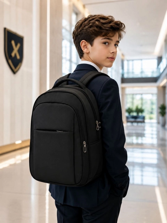 Qora premium maktab ryukzagi, GOPACK, mustahkam va yengil model kundalik foydalanish uchun