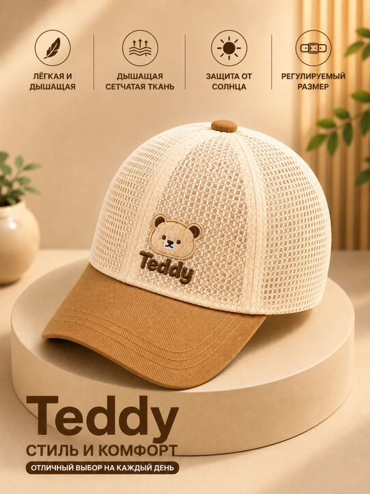 Bolalar uchun zamonaviy Teddy kepkasi - 
