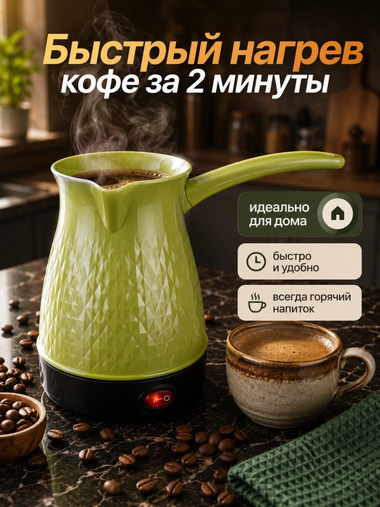 500 ml 600 Vt qizib ketishdan himoyali elektr turka