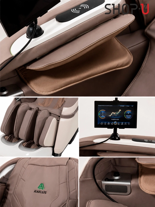 AXELUS massaj kreslosi  4D massaj  Zero Gravity  Isitish  Bluetooth