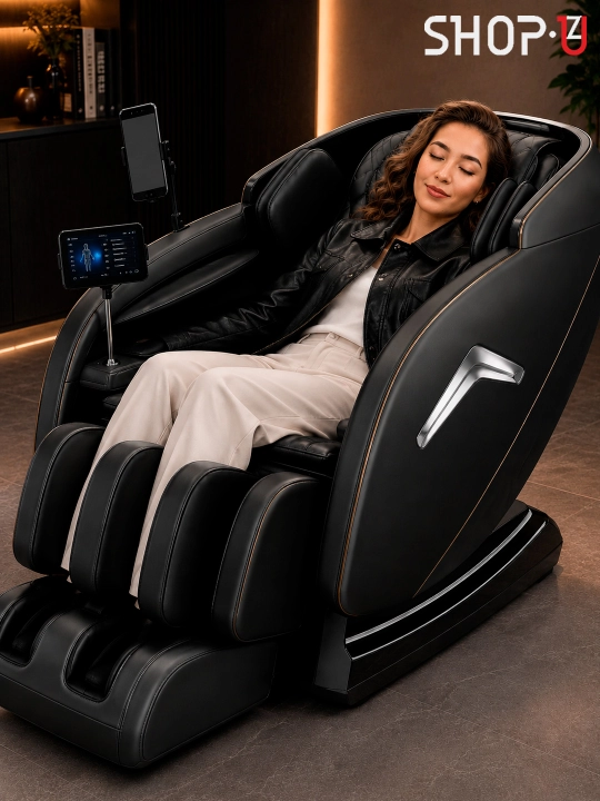 AXELUS massaj kreslosi  4D massaj  Zero Gravity  Isitish  Bluetooth