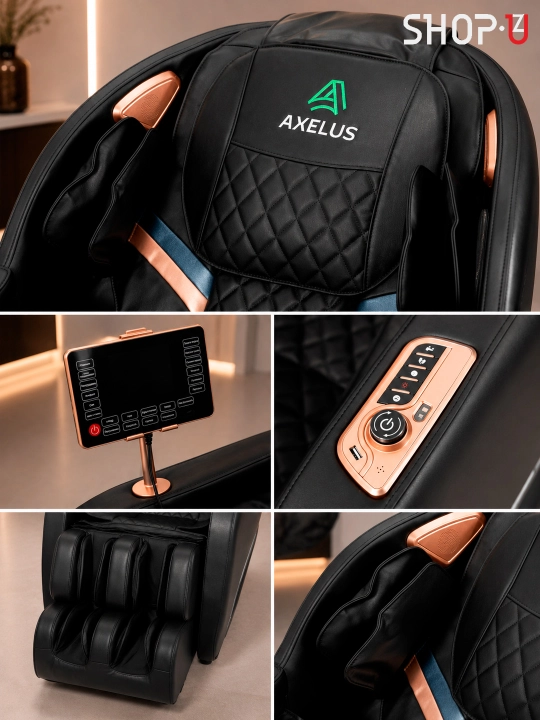 AXELUS massaj kreslosi  4D massaj  Zero Gravity  Isitish  Bluetooth