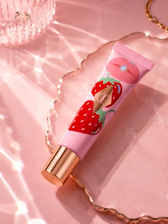 Qulupnay-vanilli yaltiroq lab yog‘i, Charlotte Tilbury Unreal Lips Strawberry Vanilla, 14 ml