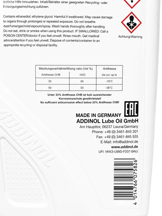 Antifriz ADDINOL ANTIFREEZE CHB